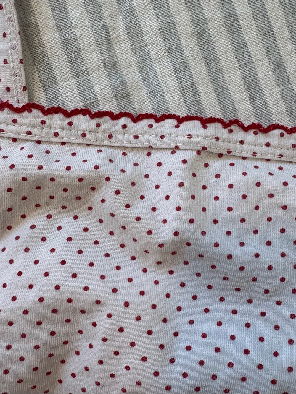 Brandy Melville White Tank Top with Red Polka Dots - Picture 4 of 4